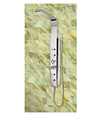 Dual-control shower panel from Lenova Sinks