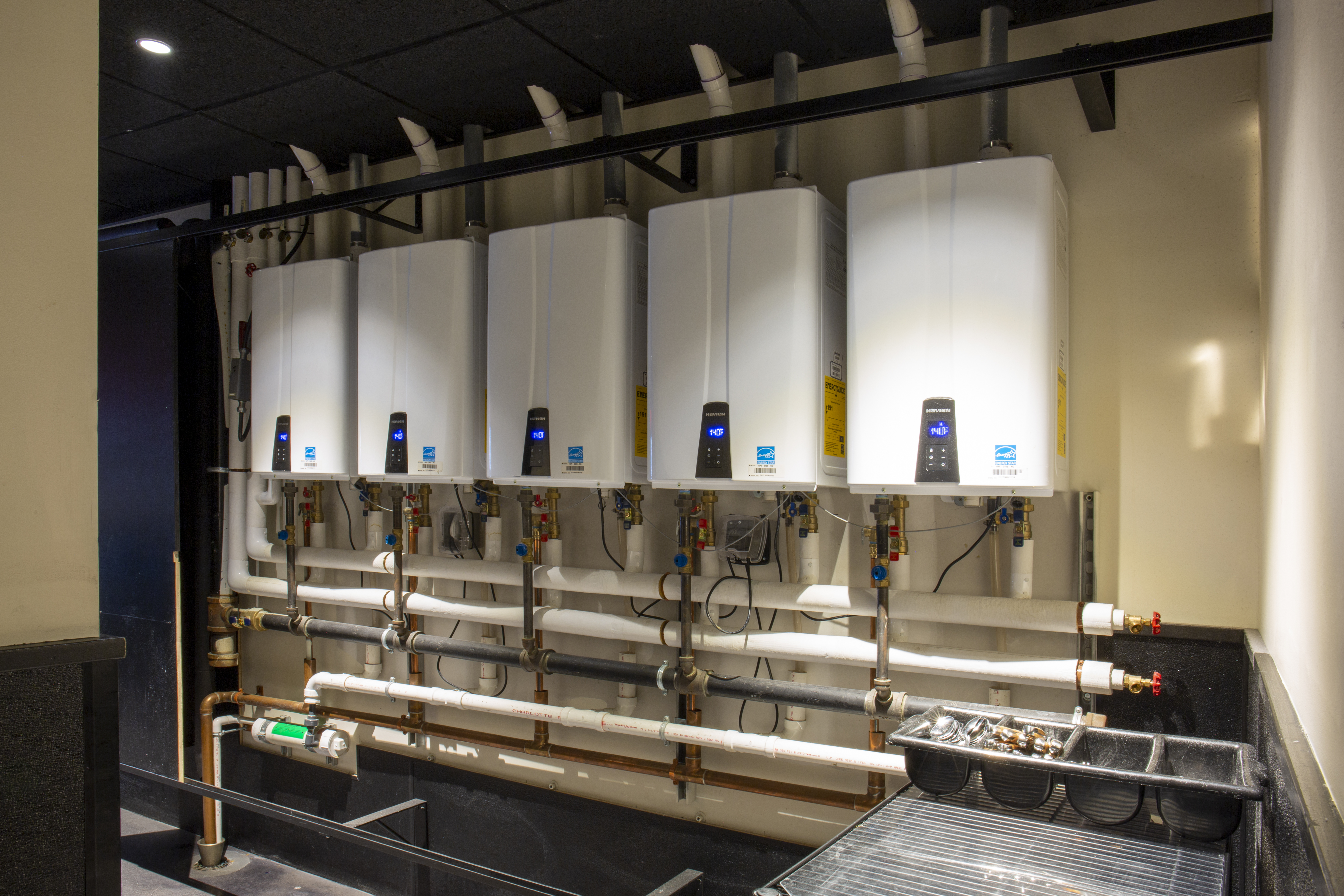 5 Navien NPE tankless water heaters for Trillium Brewery.jpg