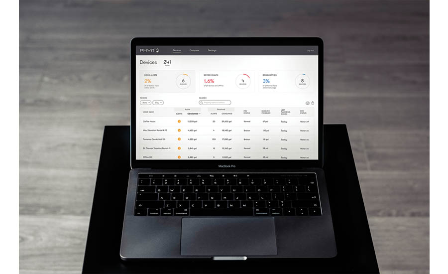 The Phyn Dashboard, the first B2B offering from Phyn, is a web-based portal