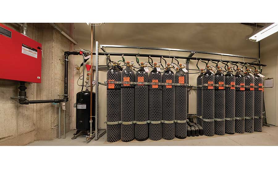 The Victaulic Vortex hybrid fire extinguishing system,