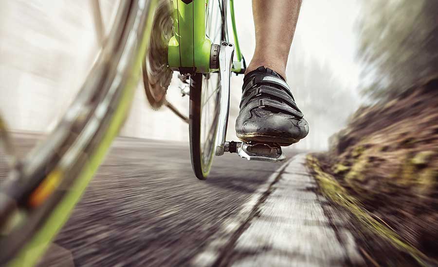 Cyclist Foot on Pedal
