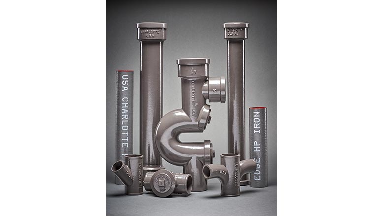 Charlotte Pipe cast iron plumbing system