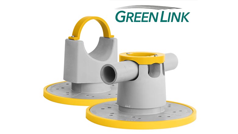 Green Link Pipe supports