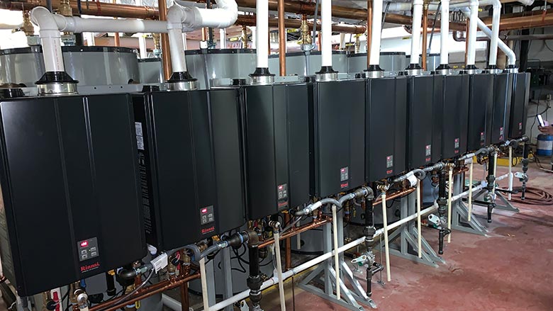 tankless is the most common consideration for commercial new construction projects