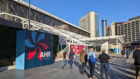 Exterior shot of 2023 AHR Expo in Atlanta, GA.