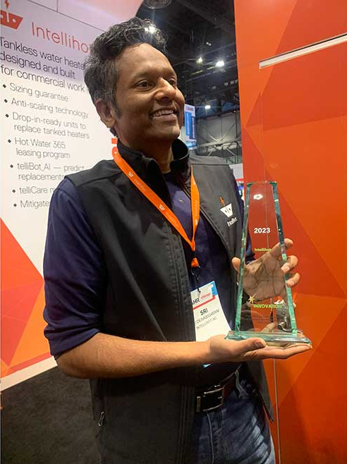 March 2024 Dave Yates column: AHR Expo Innovation award winner Intellihot Sri Deivasigamani