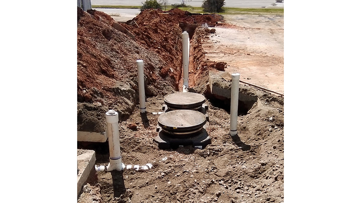 Oil/water separators in the ground