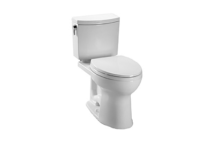 High-efficiency gravity-fed toilet
