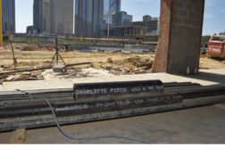The system includes Charlotte Pipeâ??s cast iron pipe and fittings.