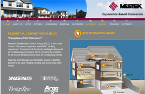 Mestekâ??s Residential Comfort Group (RCG) recently launched a new website, www.heatingcoolinghomes.com.