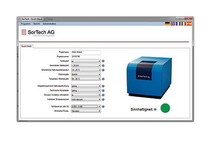 SorTech cooling software