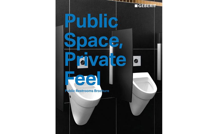 Public restroom brochure from Geberit