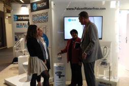 Andrea Chase (left) and Simon Davis of Falcon Waterfree Technologies