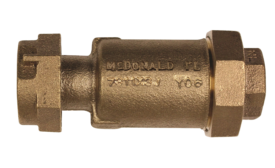 Inline dual check valve from A.Y. McDonald