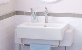 Semi-recessed design sink from American Standard
