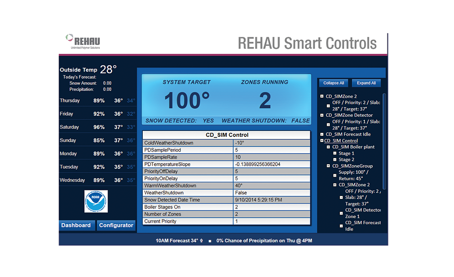 Snow- and ice-melting system from REHAU