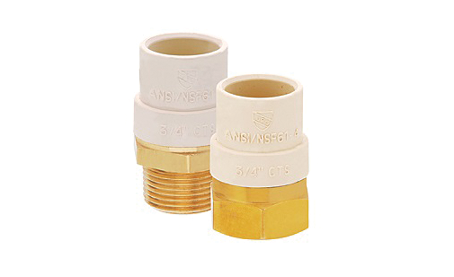 Lead-free CPVC brass adapter fittings from Matco-Norca