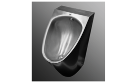Stainless-steel high-efficiency urinal from Willoughby Industries