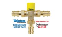 Pro-connect press thermostatic mixing valve from Webstone