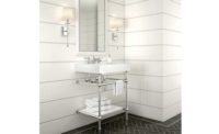 Classic console with modern integrated sink top from MTI Baths