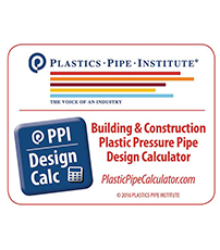 Pipe design calculator from Plastic Pipe Institute