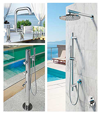 Marine grade stainless steel shower from Outdoor Shower