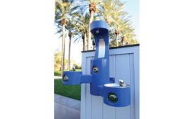 Outdoor drinking fountain from Elkay